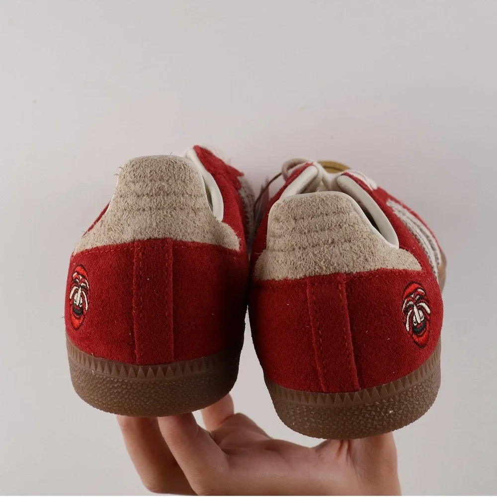 Adidas Samba OG TAL Hahoe Mask Red White Suede Sneakers 5.5 NWT